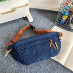 Amblot Dark Blue Large denim fanny pack