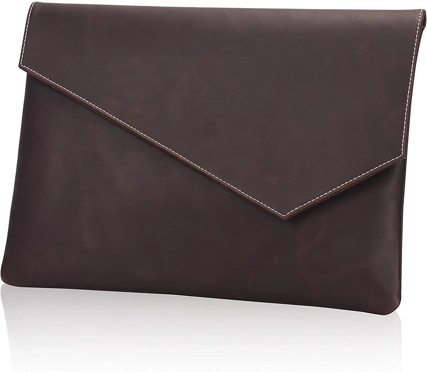 Amblot Dark Brown Men's leather clutch bag