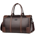 Amblot Dark Brown Unisex leather duffle bag