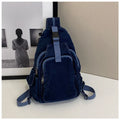 Amblot Deep Blue Large denim body bag