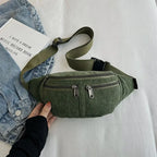 Amblot Elegant corduroy bum bag