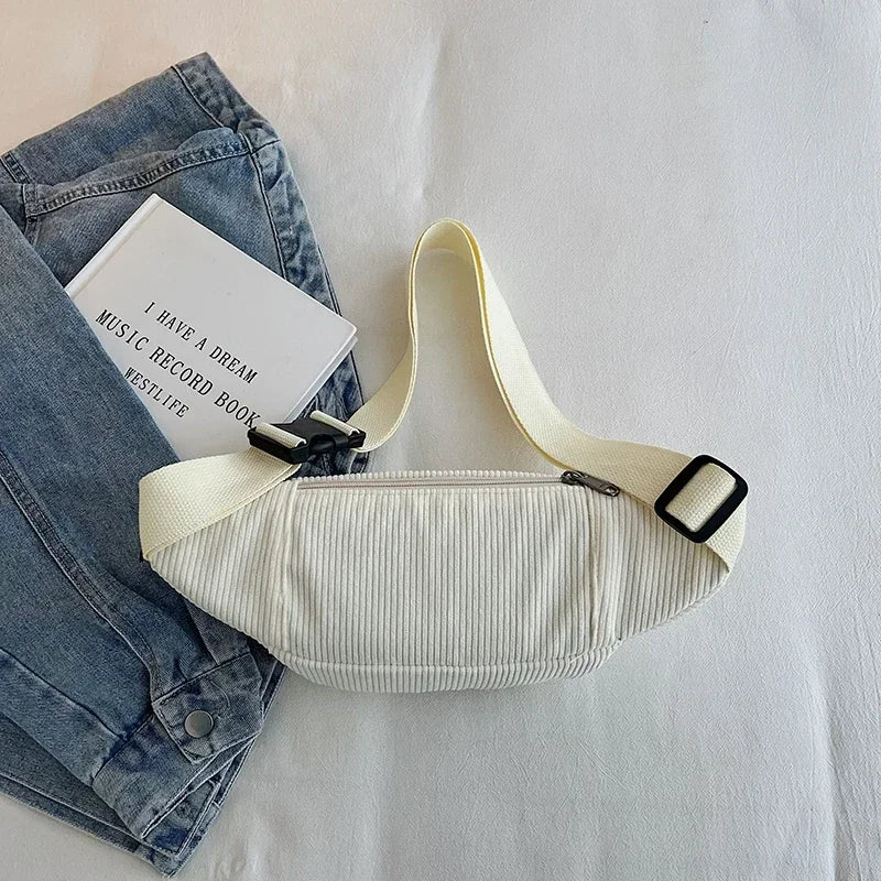 Amblot Elegant corduroy bum bag