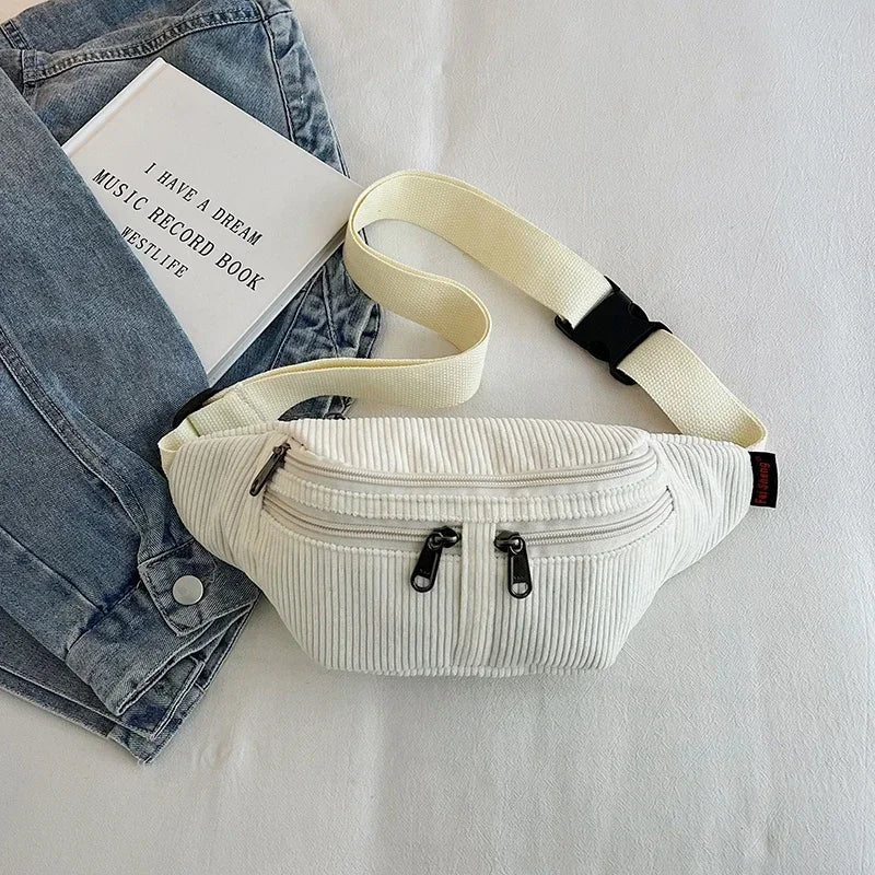 Amblot Elegant corduroy bum bag