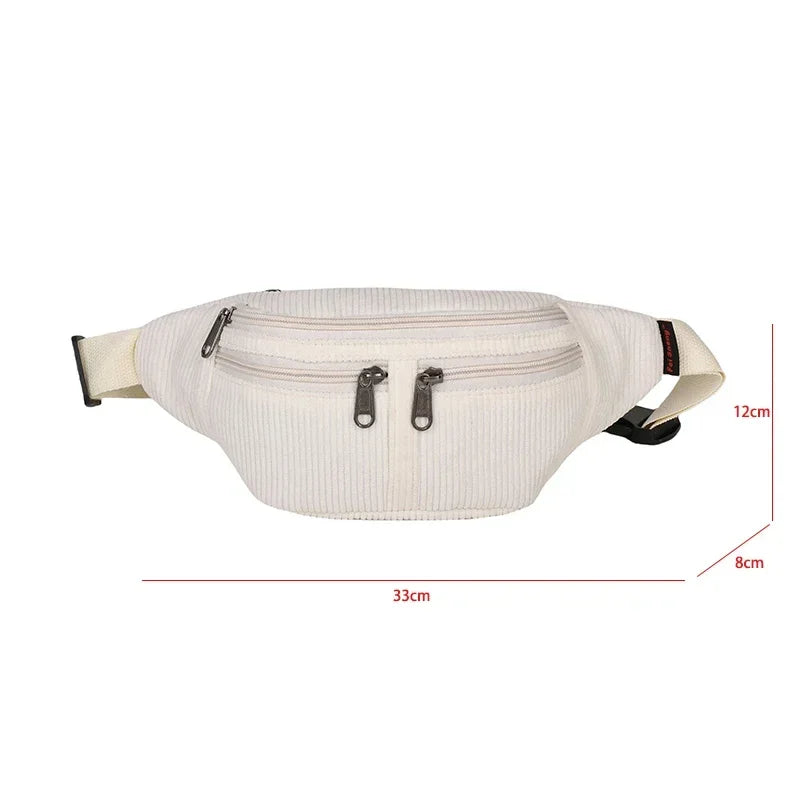 Amblot Elegant corduroy bum bag