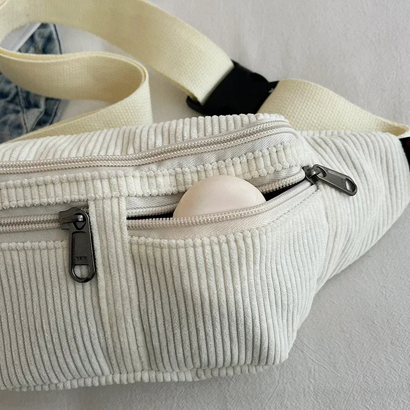 Amblot Elegant corduroy bum bag