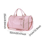 Amblot Elegant leather holdall with shoulder strap