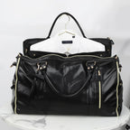 Amblot Elegant leather holdall with shoulder strap