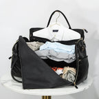 Amblot Elegant leather holdall with shoulder strap