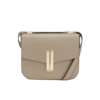 Amblot Elephant Grey / 23x18x7cm Small structured leather crossbody bag