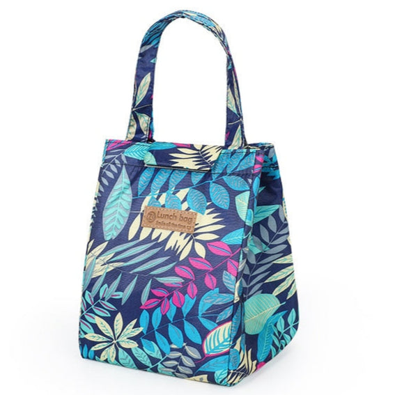 Amblot Exotic flowers insulated lunch tote bag