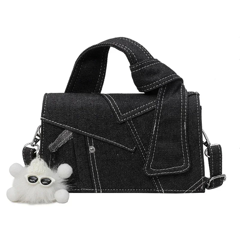 Amblot Fashion crossbody denim handbag