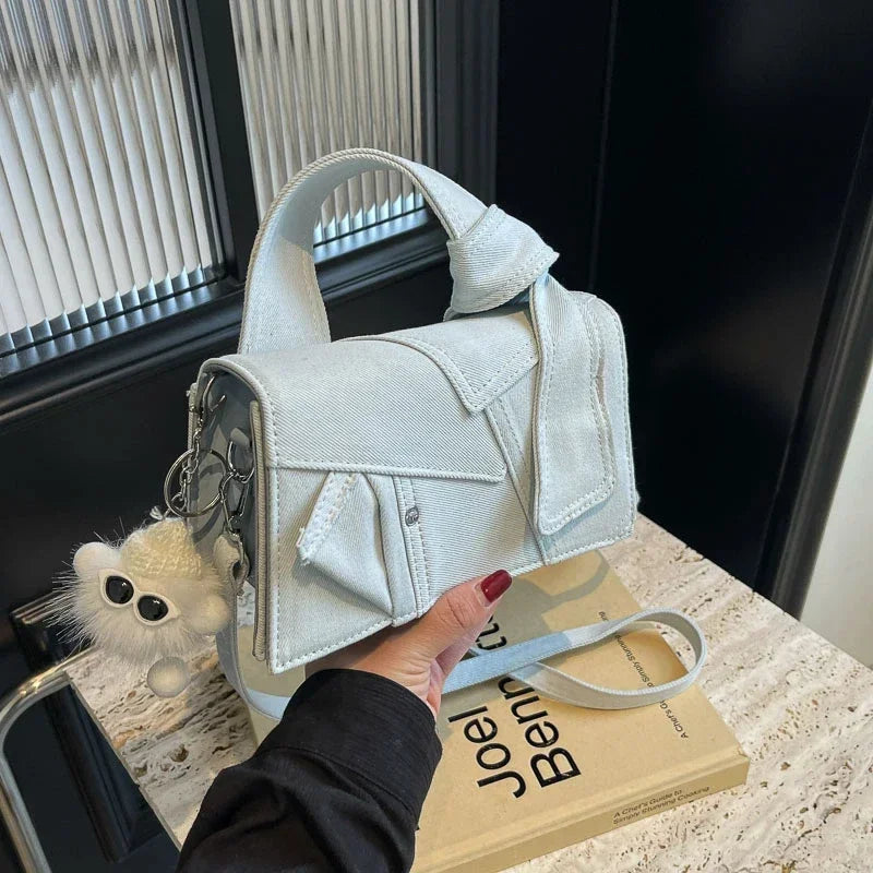 Amblot Fashion crossbody denim handbag