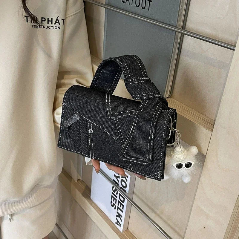 Amblot Fashion crossbody denim handbag