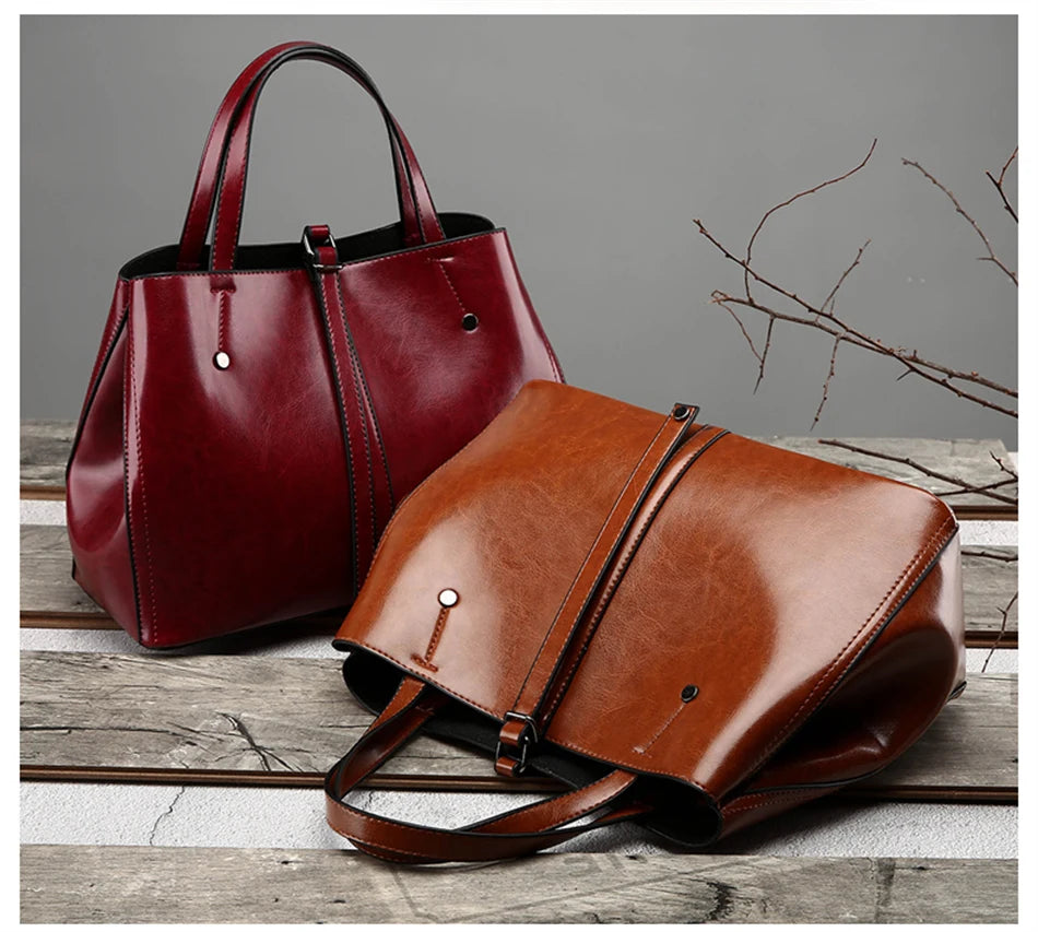 Amblot Fashion leather handbag