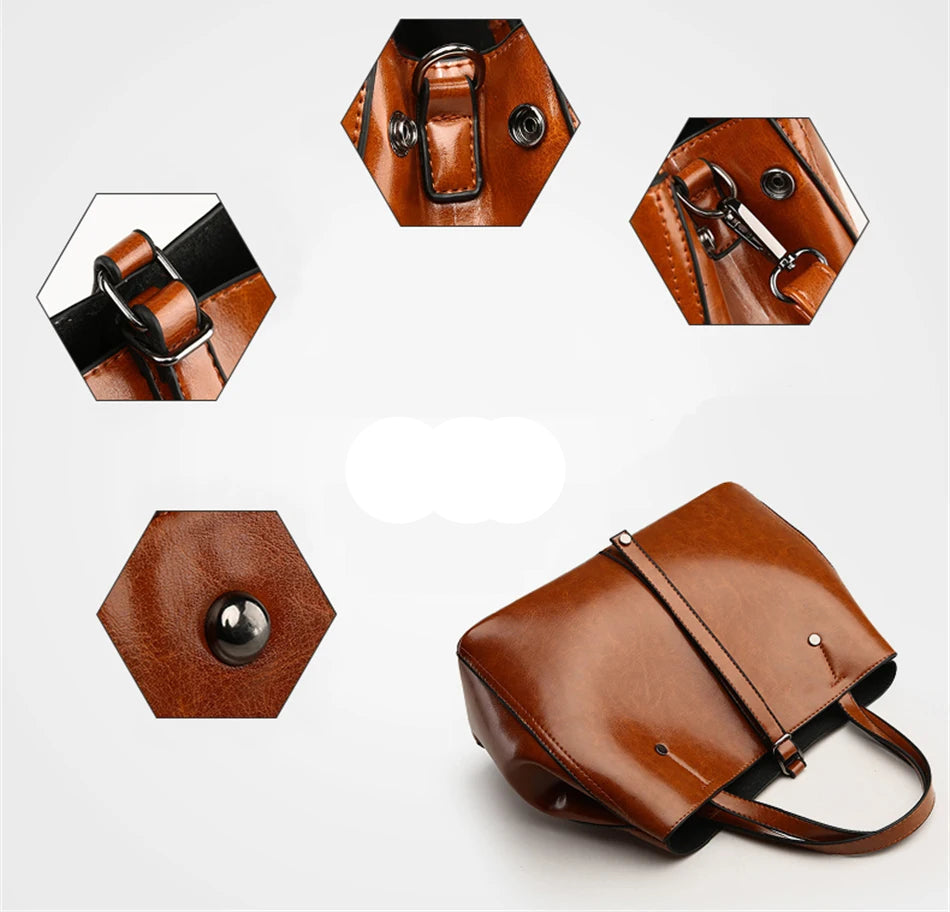 Amblot Fashion leather handbag