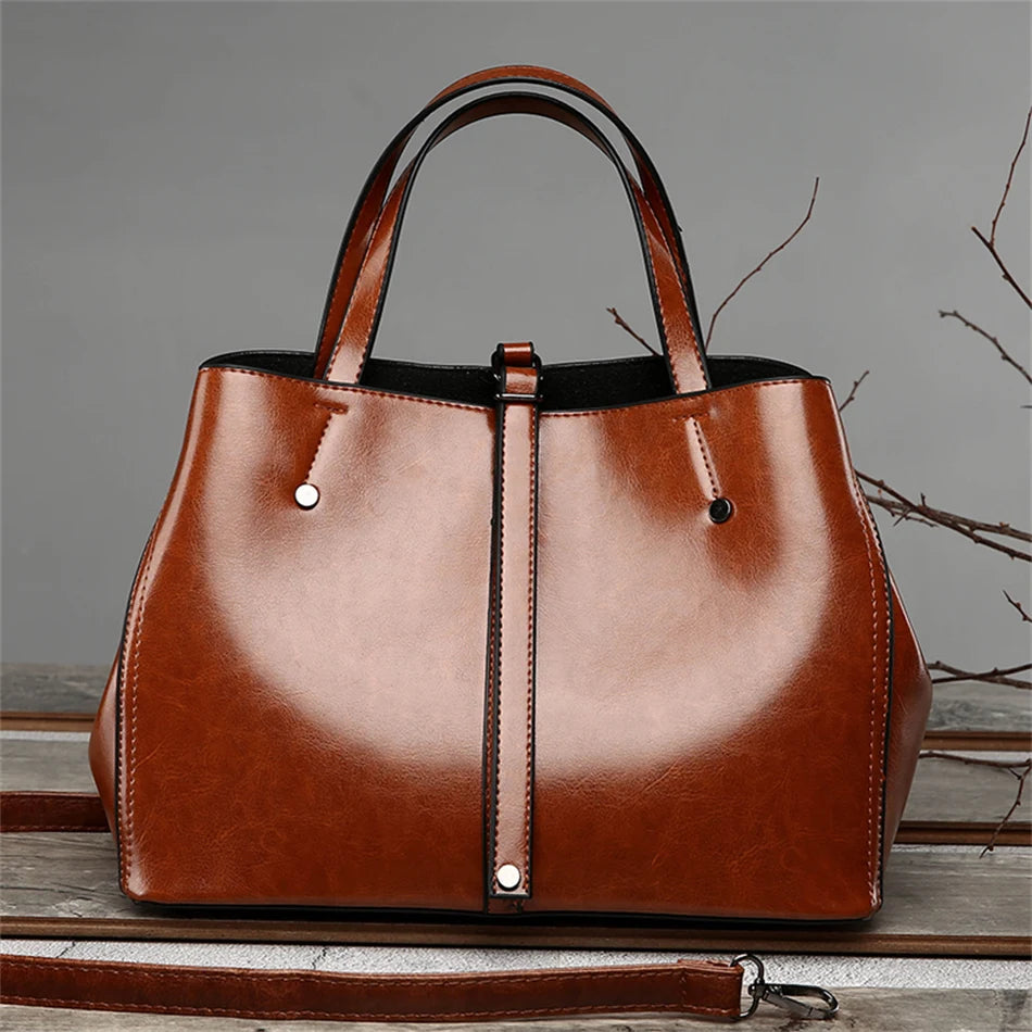 Amblot Fashion leather handbag