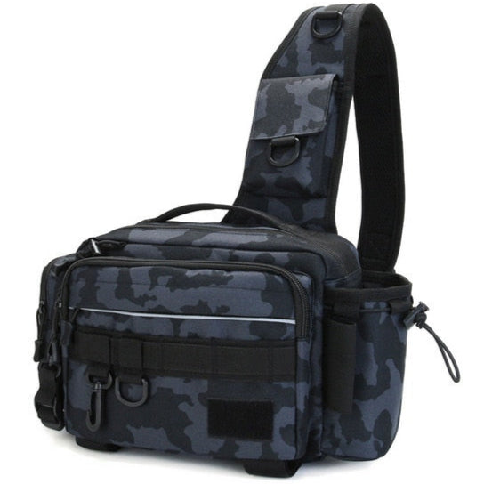 Amblot Fishing Grey camo tactical fishing tackle bag