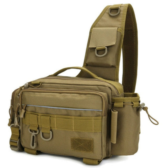 Amblot Fishing Khaki tactical fishing tackle bag