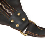 Amblot Full leather rucksack backpack