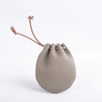 Amblot Gray Pocket-size leather pouch