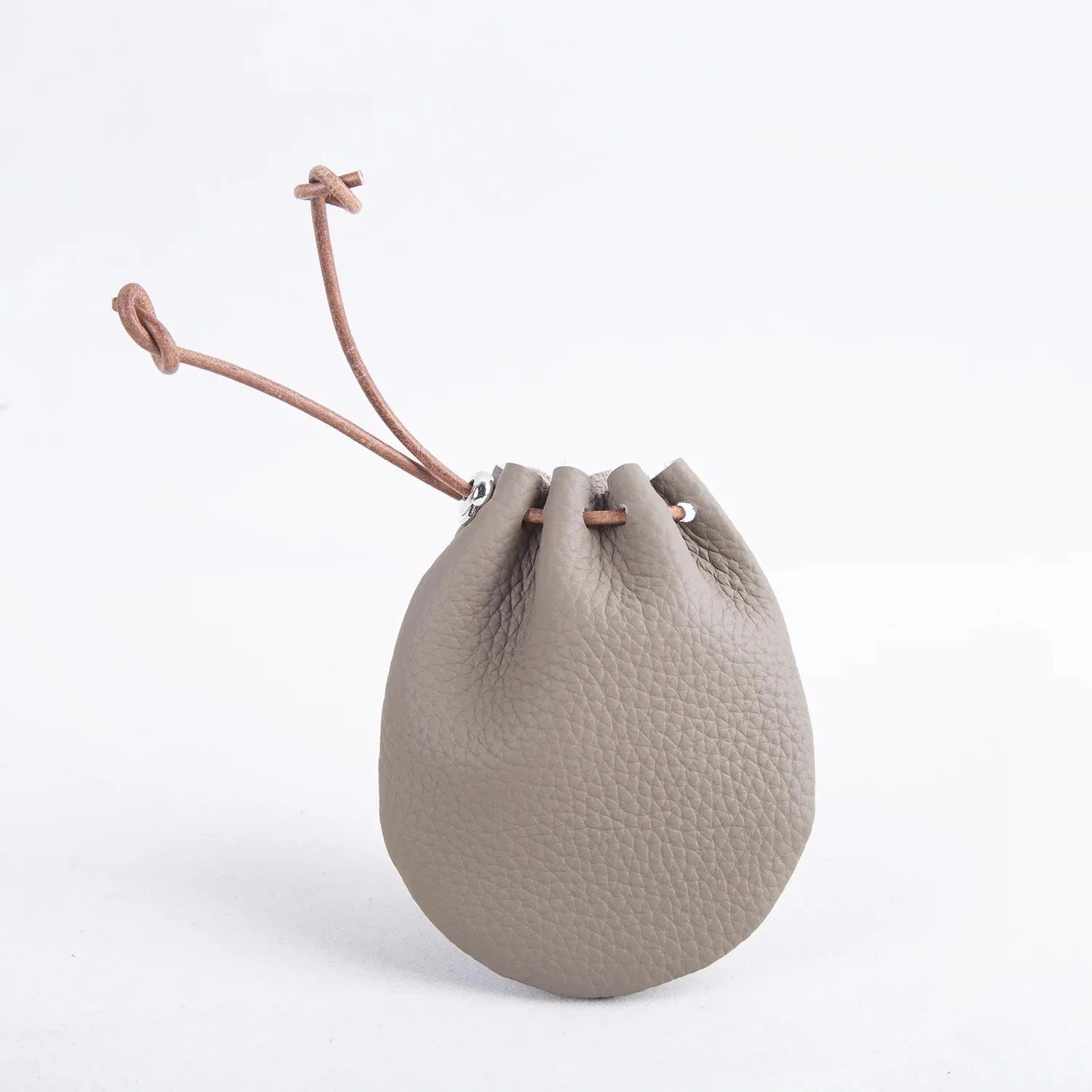 Amblot Gray Pocket-size leather pouch