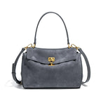 Amblot Gray Timeless suede handbag
