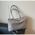 Amblot Gray Versatile suede tote bag
