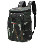 Amblot Green camo large cooler backpack