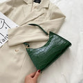 Amblot Green Chic leather shoulder bag