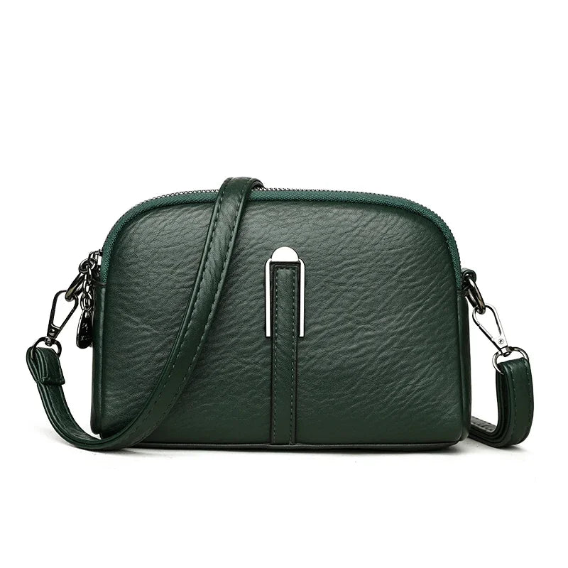 Amblot Green Everyday leather crossbody bag