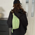 Amblot Green Large capacity corduroy bum bag
