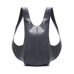 Amblot Grey Anti-theft leather backpack