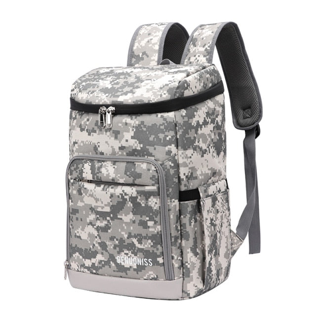 Amblot Grey camo cooler backpack