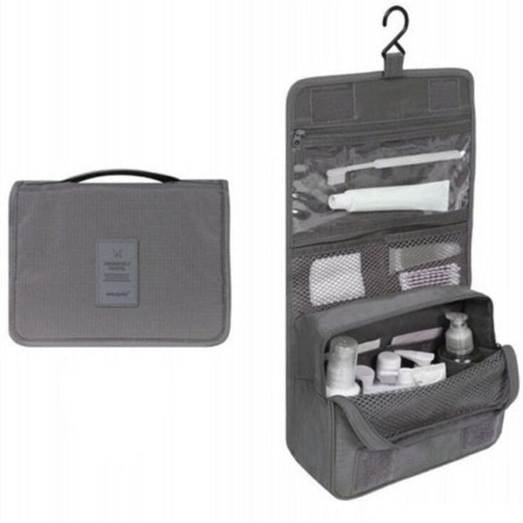 Amblot Grey hanging toiletry bag