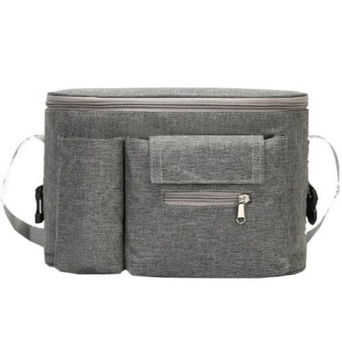 Sac à langer gris pour poussette
