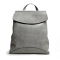 Amblot Grey Women’ leather bookbag-style backpack