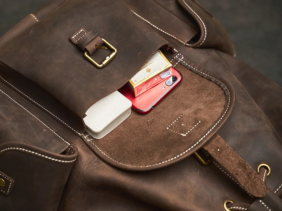 Amblot Heritage leather rucksack