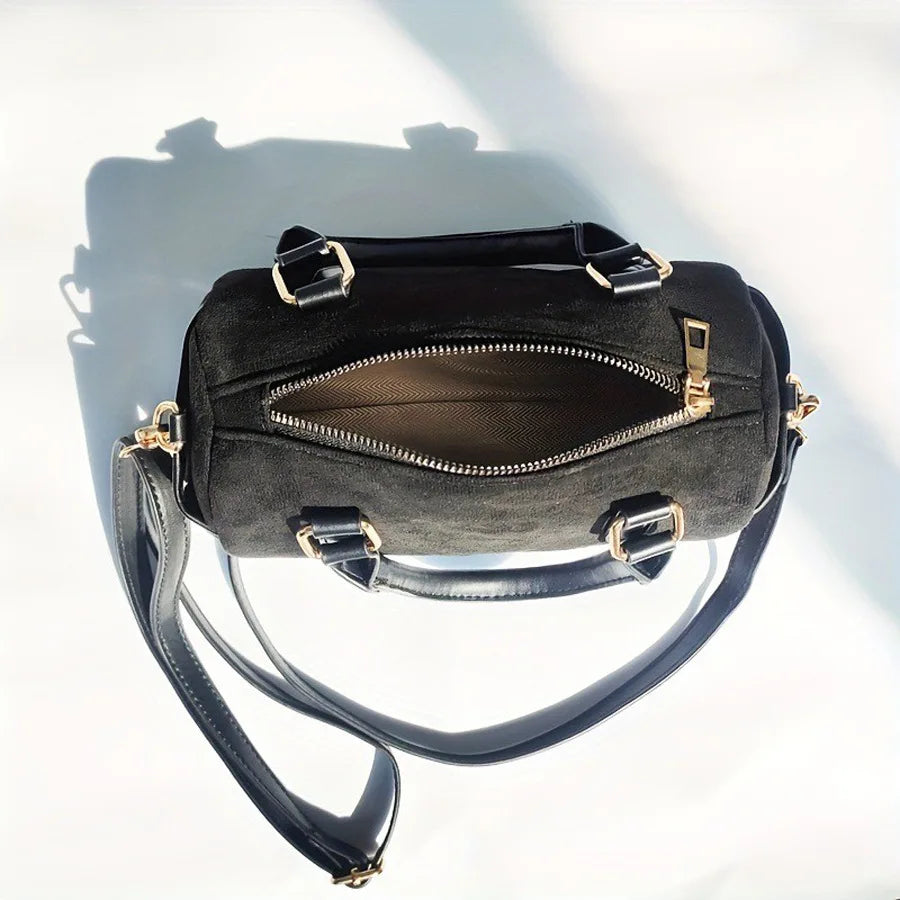 Amblot High-end suede purse with structured body