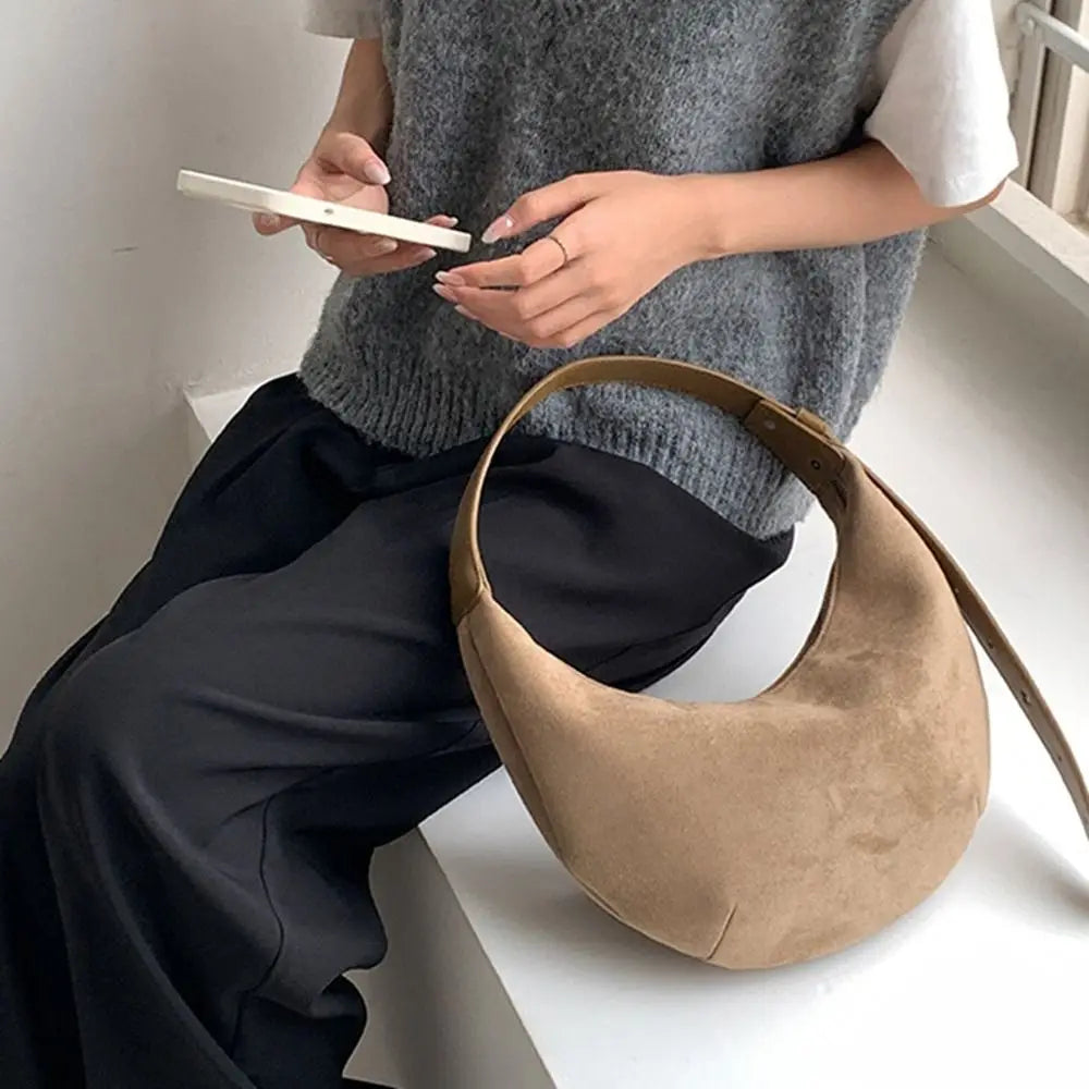 Amblot Hobo suede shoulder bag