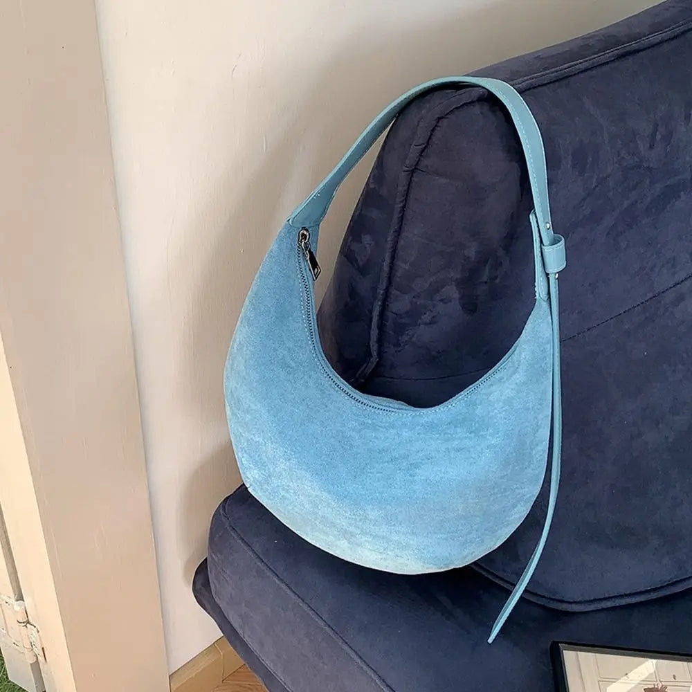 Amblot Hobo suede shoulder bag