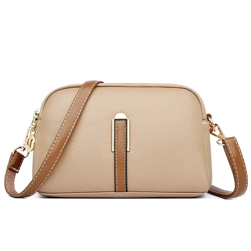 Amblot Khaki 1 Everyday leather crossbody bag