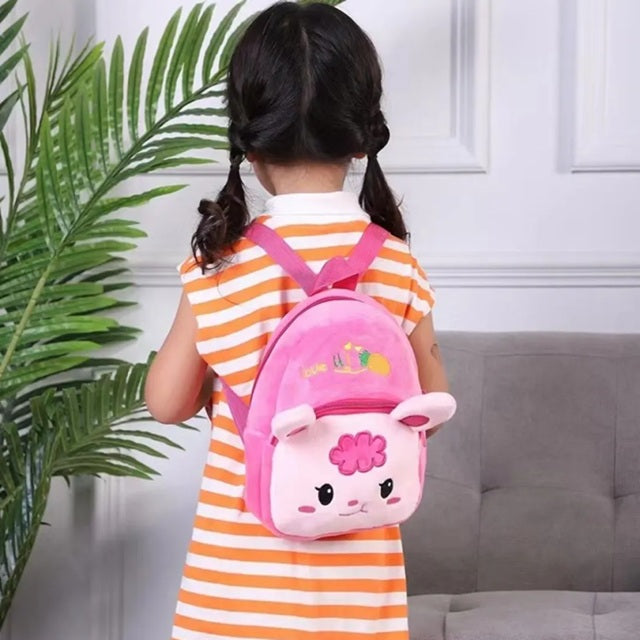 Bunny plush backpack for toddlers