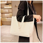 Amblot Ladies’ corduroy tote bag for casual wear