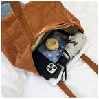 Amblot Ladies’ corduroy tote bag for casual wear