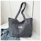 Amblot Ladies’ corduroy tote bag for casual wear