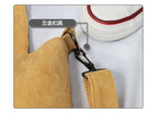 Amblot Large capacity corduroy zipped tote bag with external pocket