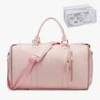 Amblot Large capacity leather duffle bag