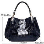 Amblot Large capacity leather tote bag