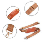 Amblot Large capacity travel leather duffle bag