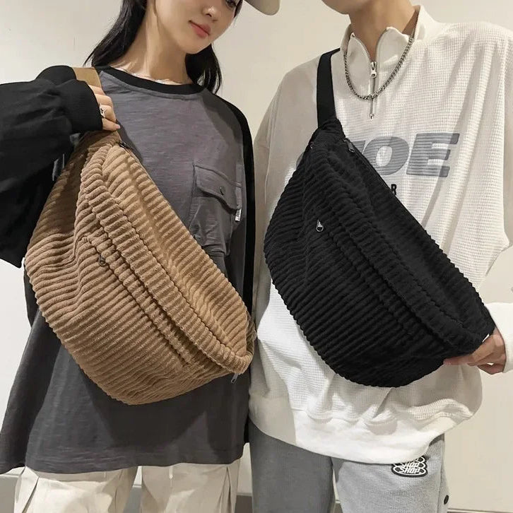 Amblot Large crossbody corduroy bum bag